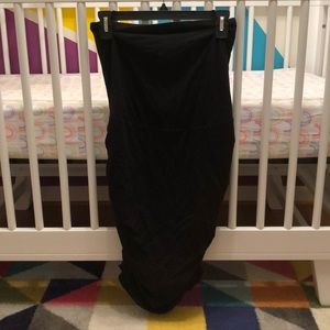 Black Bodycon Maternity Skirt